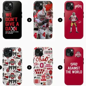 Ohio Football Team Phone Case, Jeremiah Smith Flips Off Michigan Phone Case Compatible with iPhone X, 11, 12, 13, 14, 15, 16, 17 & Samsung