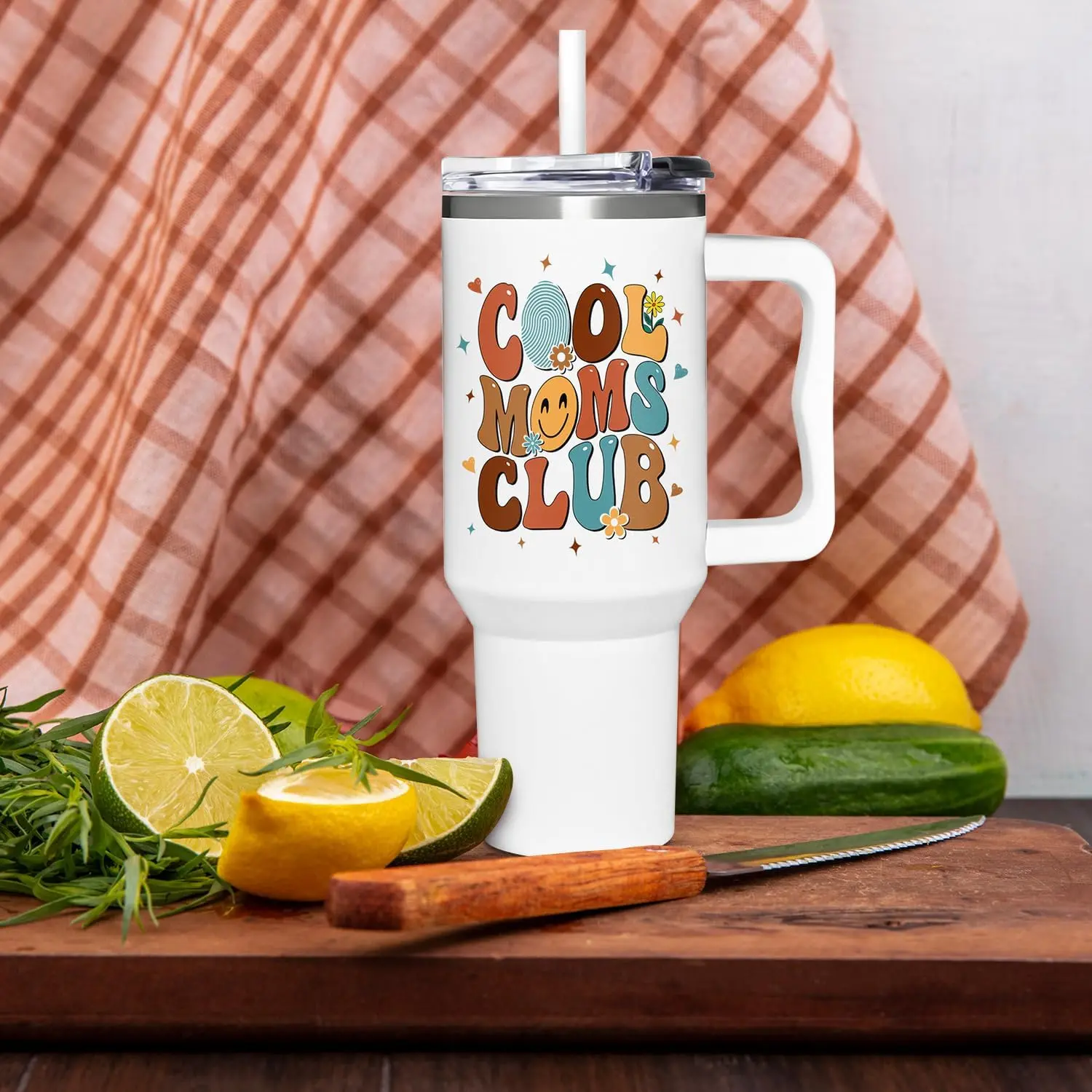 Cool Mom Gifts - Mothers Day Gifts For Mom - Cool Moms Club Cup - Gifts for Mom from Daughter Son Kids - Funny Mom Gift Mother Gifts, Mommy Gifts, New Mom Gifts - Mom Birthday Gifts Idea Mom Tumbler 40oz With Handle