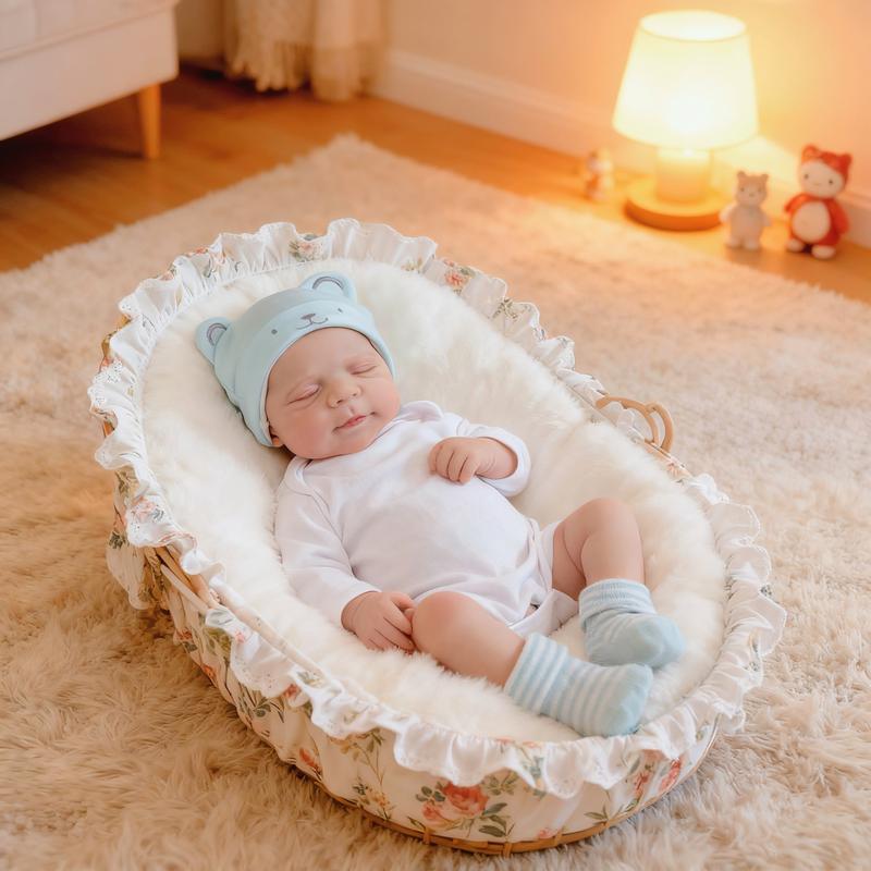 Lifelike Reborn Baby Dolls Girl Vinyl Full Body 18 inch Realistic Newborn Baby Girl Doll Real Life Baby Doll Anatomically Correct Girl for Xmas Gifts