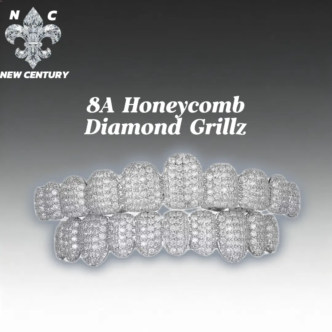 Young Block Diamond Grillz Grills Inlaid with shiny zircon Rap Accessory Teeth Braces personality Halloween＆Christmas Wear