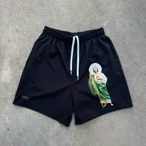 San Judas Tadeo Shorts (Black)