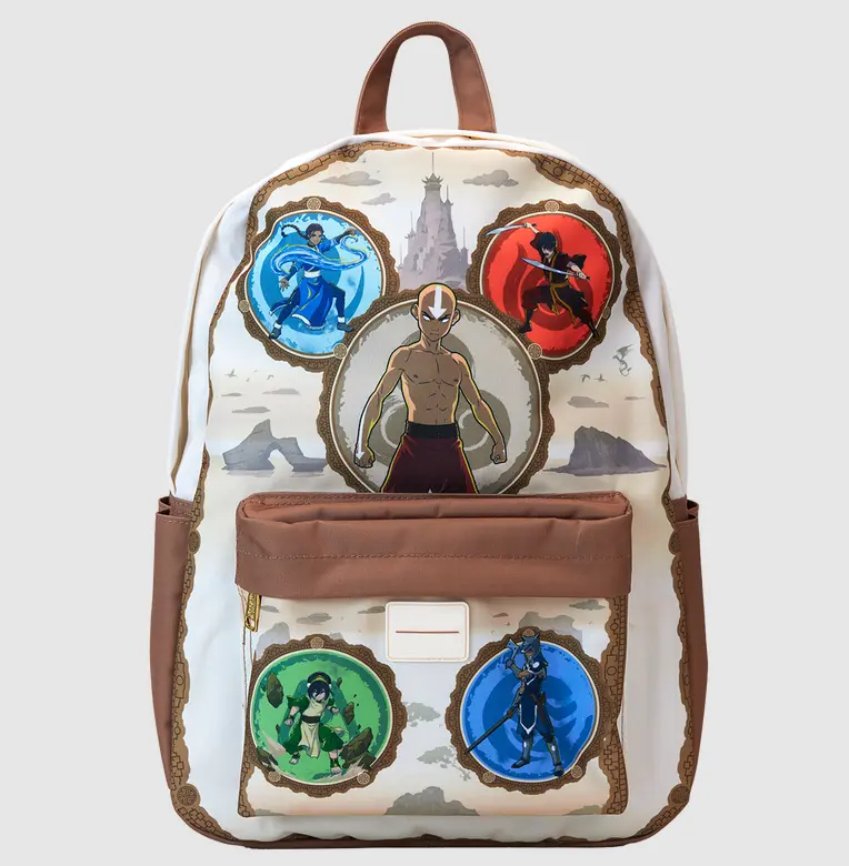 The Last Airbender Bending Arts Nylon Full-Size Backpack