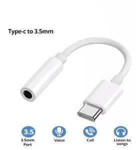 USB Type C To 3.5 Jack Earphone Adapter USB-C 3 5mm Audio Cable Converter For IPhone 15 15 Pro MAX Samsung Galaxy Huawei Xiaomi No brand
