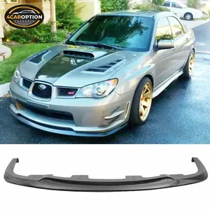 Fits 06-07 Subaru Impreza WRX STI Style Front Bumper Lip Spoiler Splitter PP
