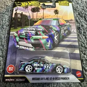 HKS Skyline R32 Diecast Model Car, Hot Wheels Collectible, Decor Accessories