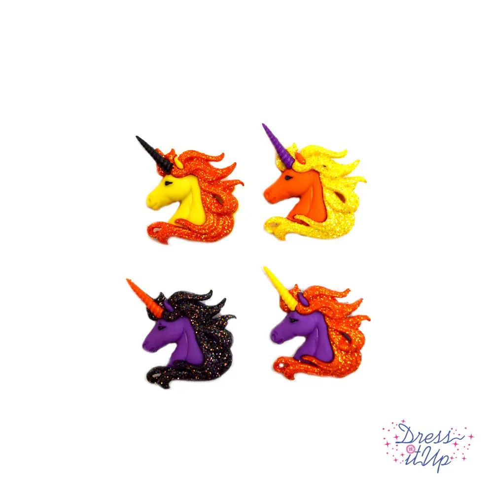 Strange Magic Animal Unicorn Fantasy Halloween Color Inspired Buttons