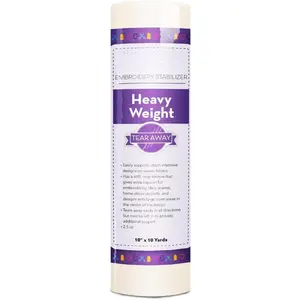 Heavy Weight   Embroidery Stabilizer 10" x 10 Yd Roll