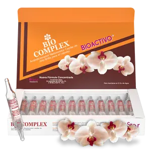 Bioactivo Bio Complex Ampoules - Dominican Viral High Shine Hair Treatment, 12 Count Haircare Organic Argan Oil Silicone