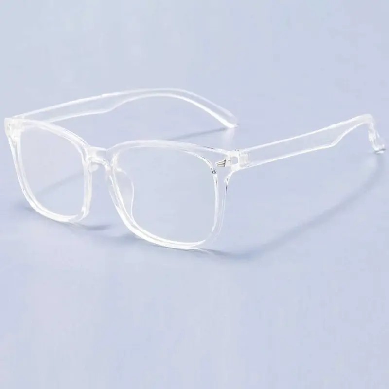 Square Frame Anti-blue Light Glasses, Fashion Transparent Glasses for Women & Men, Fashion Eyeglasses for Work, Daily Clothing Decor, Perfect for Student Daily Use, Square Frame Eyewear