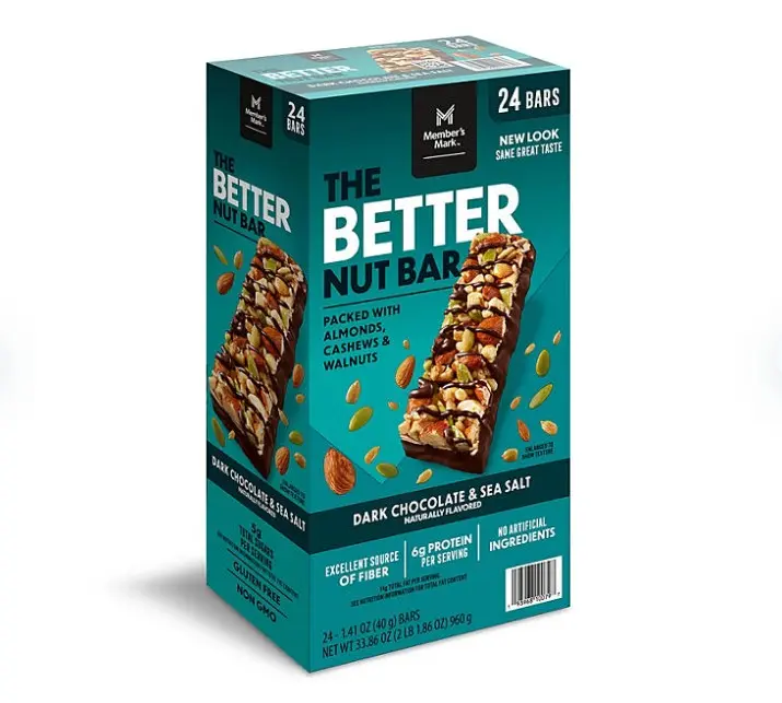 The Better Nut Bar, Dark Chocolate and Sea Salt, 24 ct