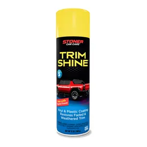 Stoner Car Care Trim Shine Aerosol – Black Trim & Plastic Restorer for Cars – Vinyl & Plastic Trim Protectant Coating for Interior and Exterior Use – Fast-Drying No Sling – 12 oz