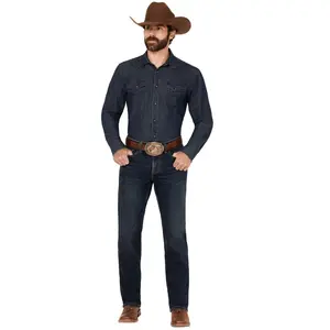 Rank 45 Men's 45&Reg; Calico Dark Wash Slim Straight Stretch Denim Jeans - Rmfa24j92-Dkw