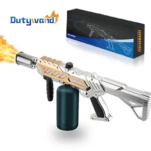 Detachable Flame Propane Torch, Adjustable Grill Torch Burner, High Output Blowtorch for BBQ Grill, Searing, Baking & Outdoor Adventures (Propane Tank Not Include)