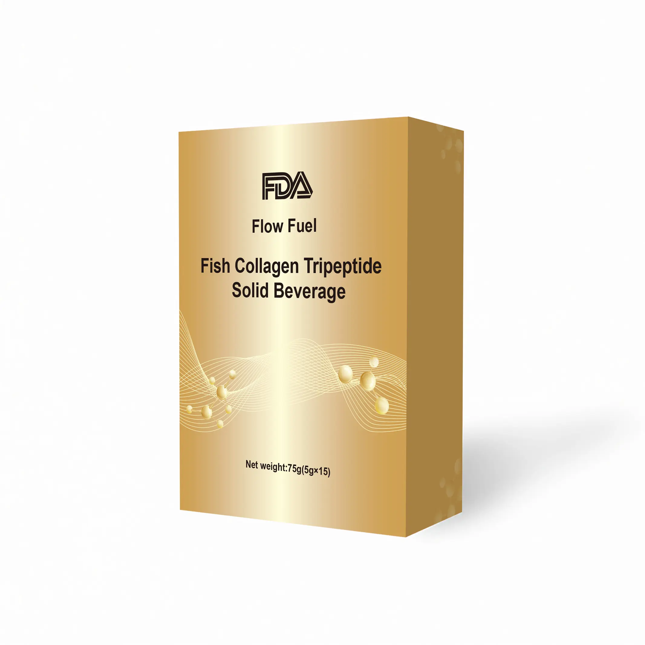 Flow Fuel Fish Collagen Tripeptide Dietary Supplement Solid Beverage (15 Sachets), Healthcare