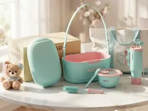 NAYAD Premium Cooler Essentials Bundle - 640 oz Cooler, 30 L Tote, 64 oz Salad Bowl, 40 oz Tumbler, Straws & Brush, 12" Plush Bear - Perfect for Hydration, Meals, Errands, and Downtime