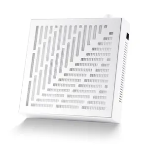 Makartt Nail Dust Collector - Ultra Thin Portable SYMPHONEE Dust Collector with Reusable Filter for Nail Tech, Plug-in Extractor Vacuum for Acrylic Gel Nail Polishing, Low Noise, Nail Salon, White Manicure Nail Care Nail Art Brush Compact