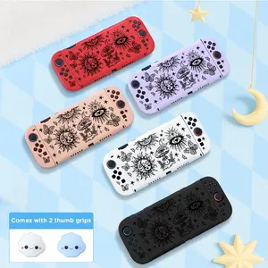 Suitable for Nintendo Switch 2 case, Console Accessories, Console Controller Accessories, removable cover, TPU soft shell, comes with thumb joystick caps, 2025 new model, 7-inch protective case, Switch 2 players, multiple colors, for Christmas/gifts