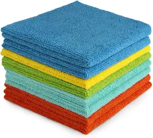 Microfiber Cleaning Cloths-8PK, All-Purpose Cleaning Towels, Soft Absorbent Cleaning Rags, Lint Free Dusting Cloth for House, Kitchen, Car, Window, Gifts(12in.x 12in.)