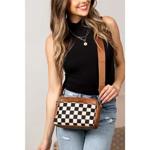 Jessie Mixed Media Camera Crossbody Bag