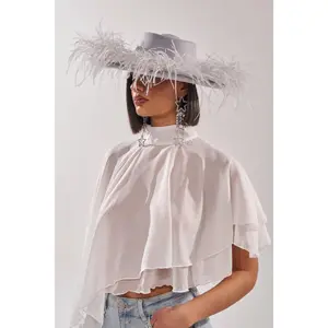 FEEL IT FEATHER BRIM HAT