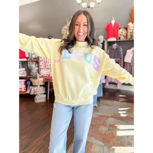 Jesus Mock Neck Sweatshirt