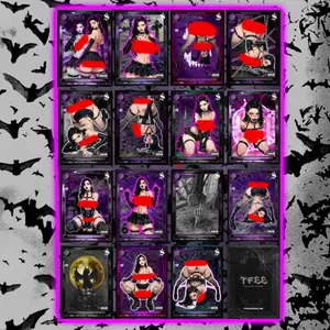 Goth Girl Sonya XXX Dark Fantasy Waifu Collectable Card