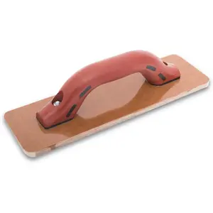 Resin Hand Float, 12 x 3-1/2 Inch, DuraSoft Handle, Laminated Canvas Resin, Concrete Tool, Easily Works Color Hardeners into Concrete, Square End, Concrete Tools, Made in USA, 4501D