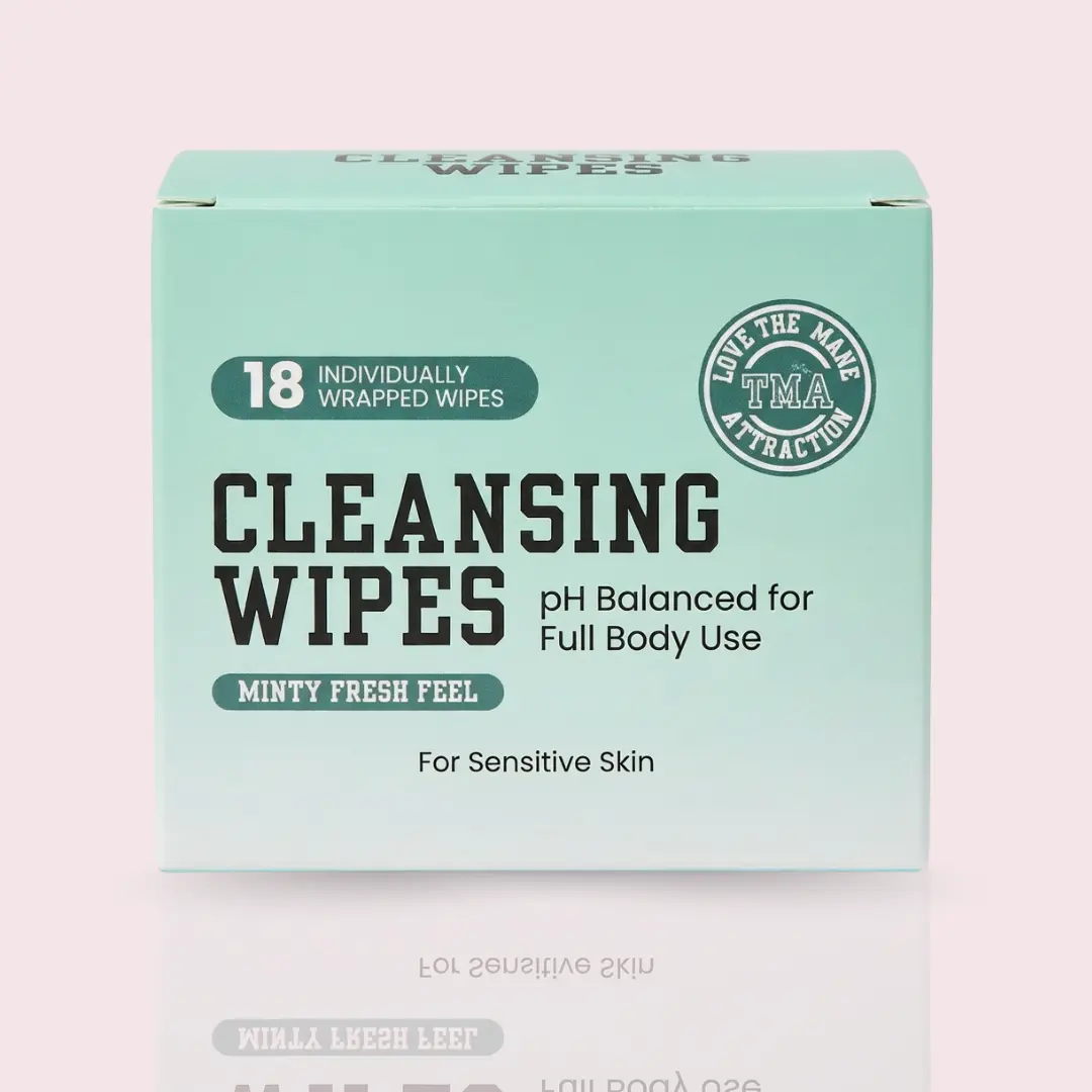 pH Balanced Feminine Cleansing Wipes - Gentle Intimate Cleanser for Sensitive Skin, Minty Fresh Feel, Full Body Use, 18 Individually Wrapped, Intimate Area Wipes, Organic Cotton, Chamomile, Peppermint, Gentle Cleanse, 18 Pieces, Individual Wrap