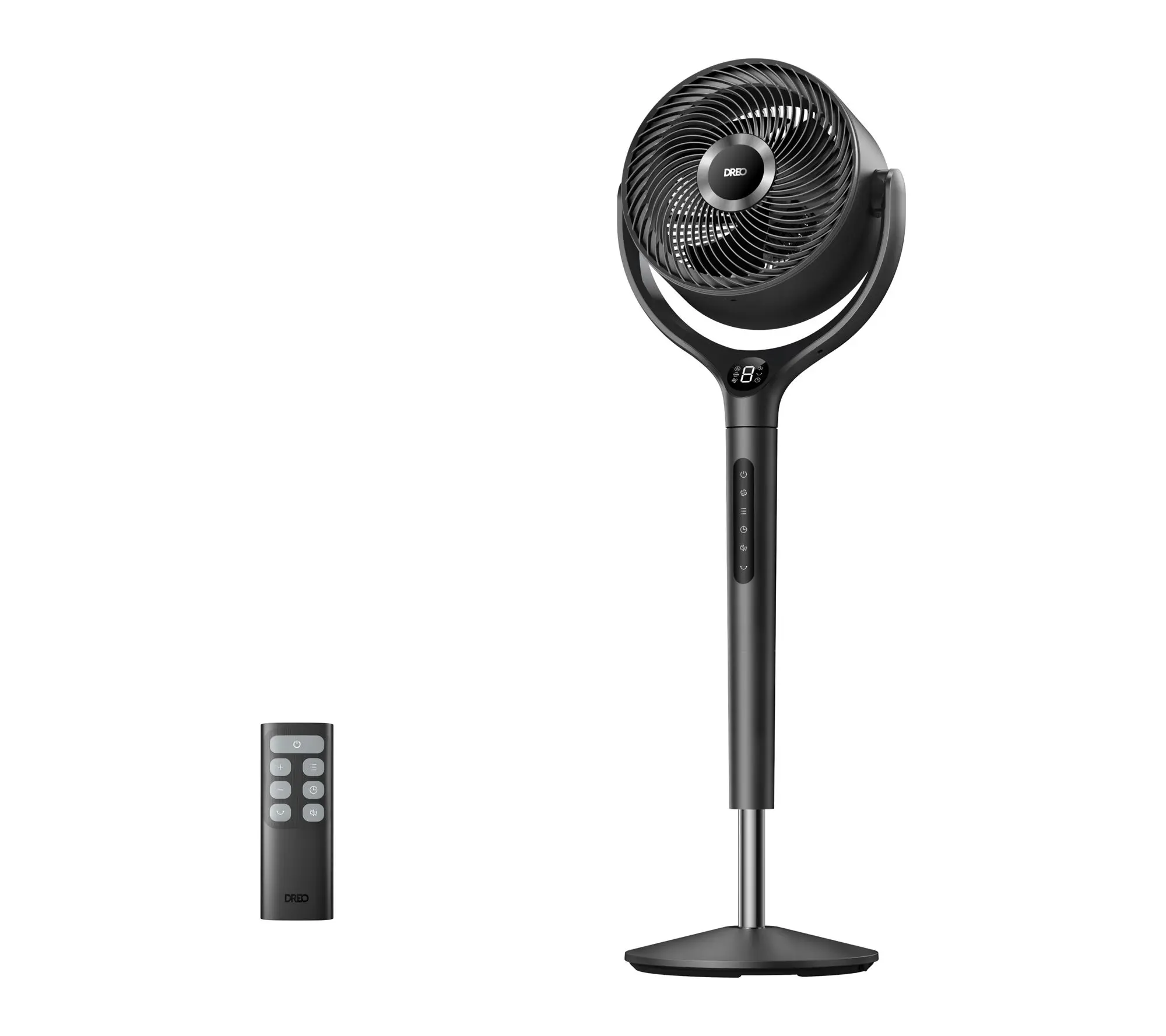 DREO 9 in. Adjustable Pedestal Floor Fan w/Remote, 9-Speed DREO 9 in. Adjustable Pedestal Floor Fan w/Remote, 9-Speed