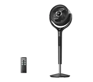 DREO 9 in. Adjustable Pedestal Floor Fan w/Remote, 9-Speed