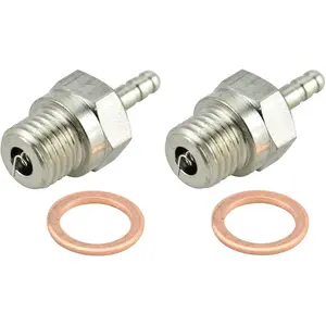Heavy Duty Medium Hot (OS #7 Equivalent) Nitro Glow Plug - 2 Pack #9701