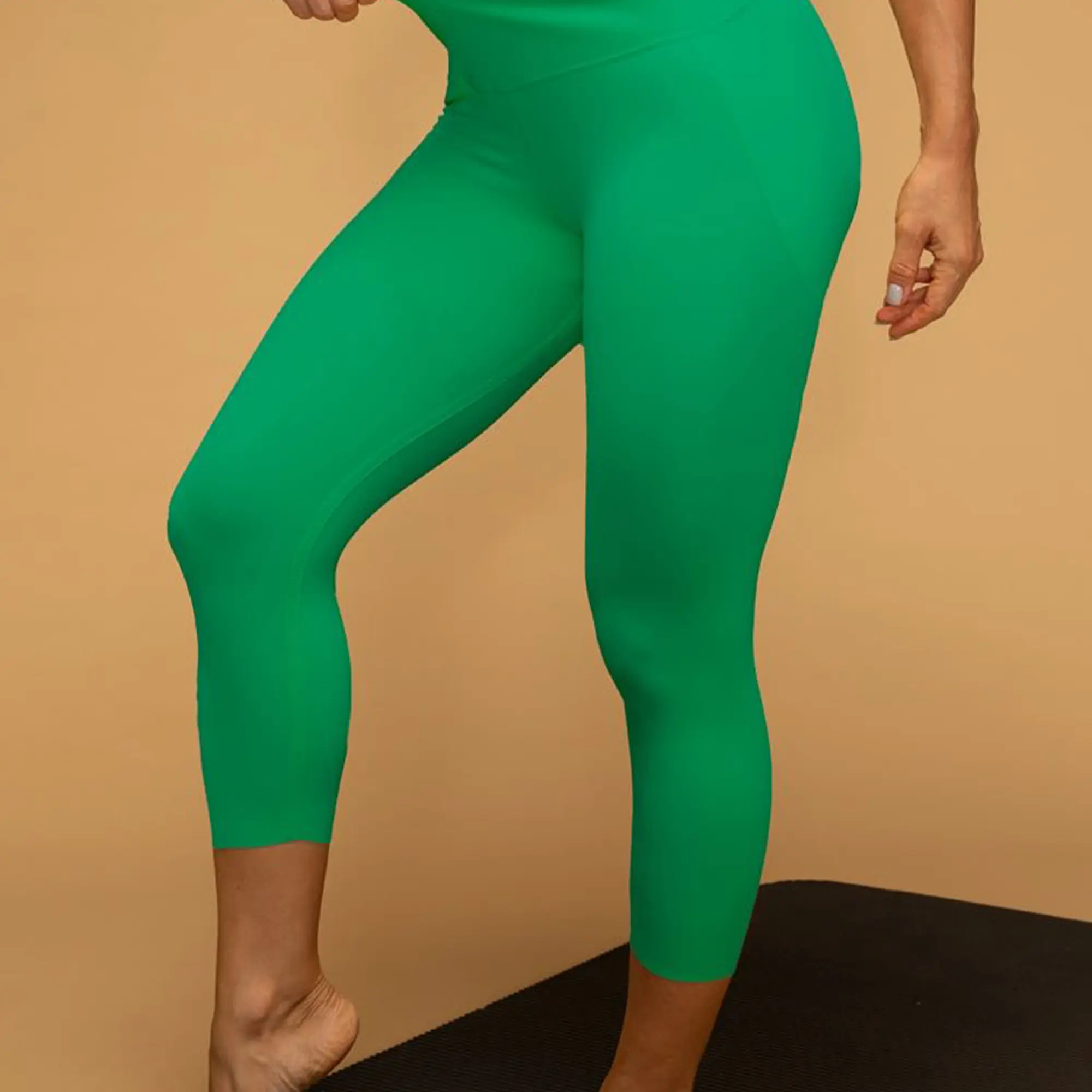 Buttery Soft Low Waist Cropped Running Leggings 25"
