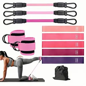 Women's Ankle Resistance Band Set, Strength Training Band, Posterior Kick Butt Workout Equipment, Hip and Leg Training Bands, Includes Storage Bag