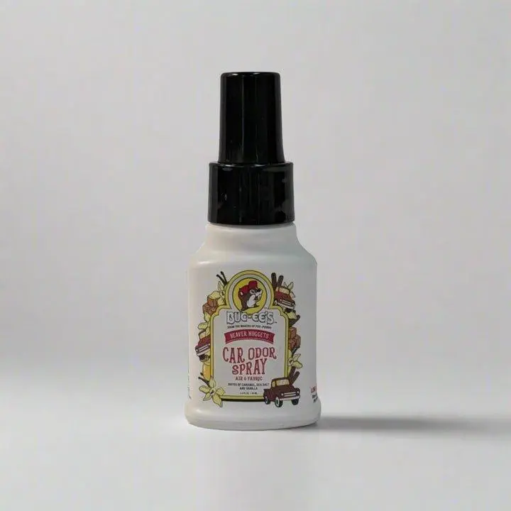 Buc-ee's Multi-Use Scented Odor Freshener Spray - Official Style, 2 oz Compact Travel-Friendly Beaver Nugget Aroma Car Fragrance Accessory for Cars, Closets, Bag, Laundry Rooms