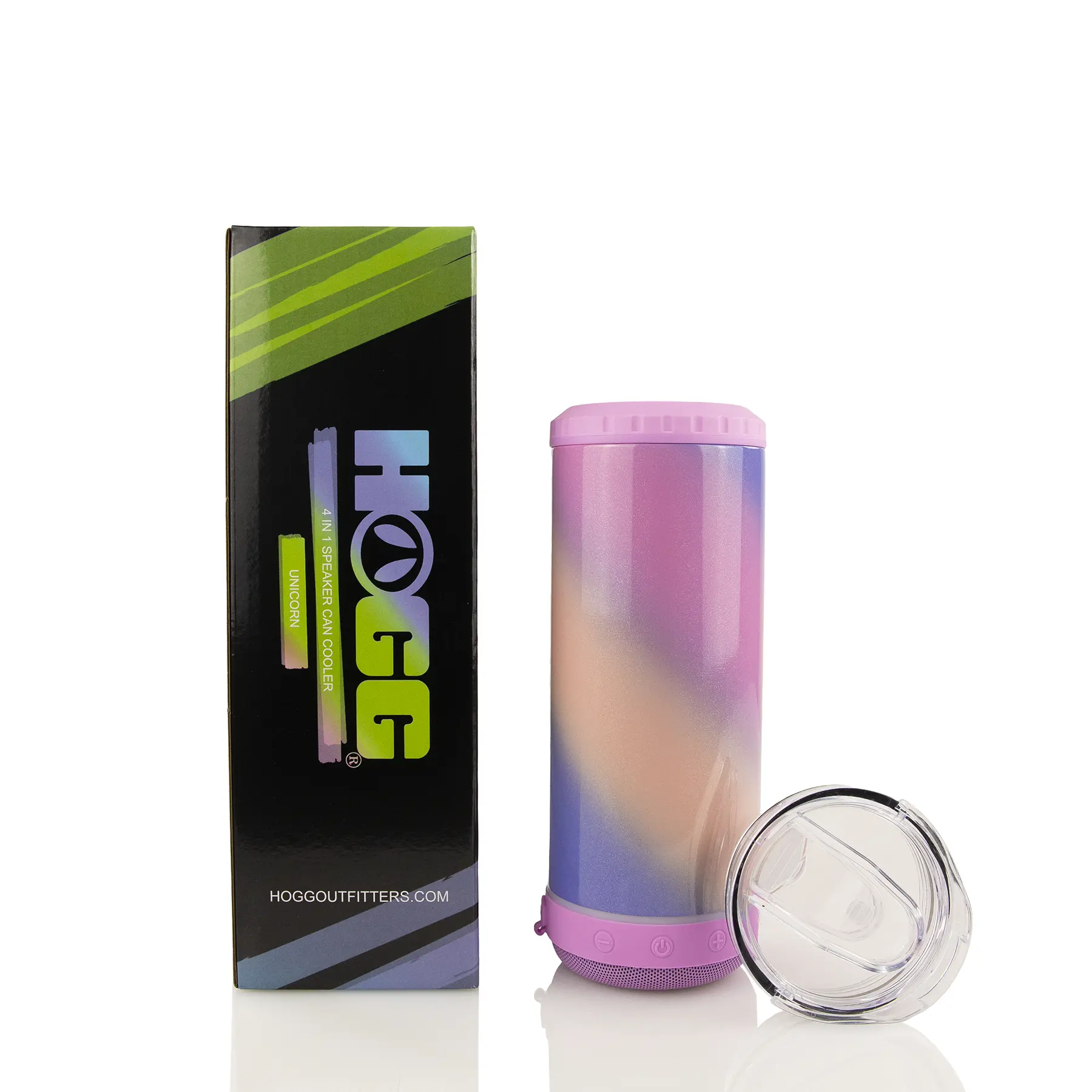 SUBLIMATION 4 in 1 CAN COOLER SPEAKER TUMBLER - Unicorn