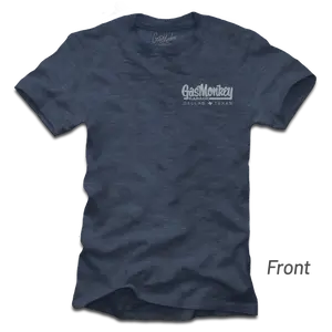 GasMonkey Simple Logo Tee Cotton Crewneck T-Shirt with Front Design and Logo