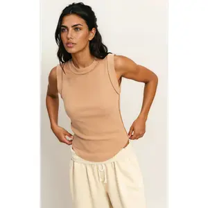 Luna Tank in Dark Taupe