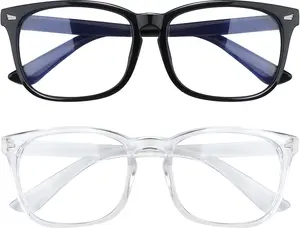 2 Pack Blue Light Glasses for Women and Men - Computer Glasses