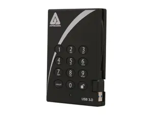 APRICORN 500GB Aegis Padlock External Hard Drive with 256-bit AES Encryption USB 3.0 Model A25-3PL256-500 Black APRICORN 500GB Aegis Padlock External Hard Drive with 256-bit AES Encryption USB 3.0 Model A25-3PL256-500 Black