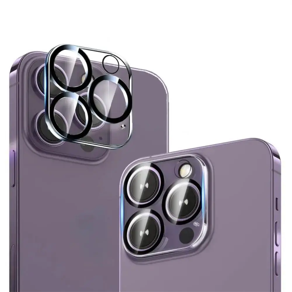9H Tempered Glass Camera Lens Protector, 1pc Anti-dropping HD Lens Protector for 11 12 13 14 15 Pro Max 15 Plus, Phone Accessories, Birthday Gift Idea