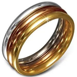Gold Interlocking Ring