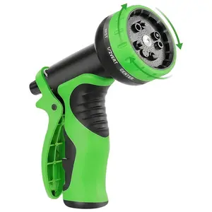 Hose nozzle with 10 spray modes — high-pressure sprayer suitable for pet bathing, with lock function and comfortable grip — fits all 3/4-inch (approx. 1.9 cm) standard hose threads