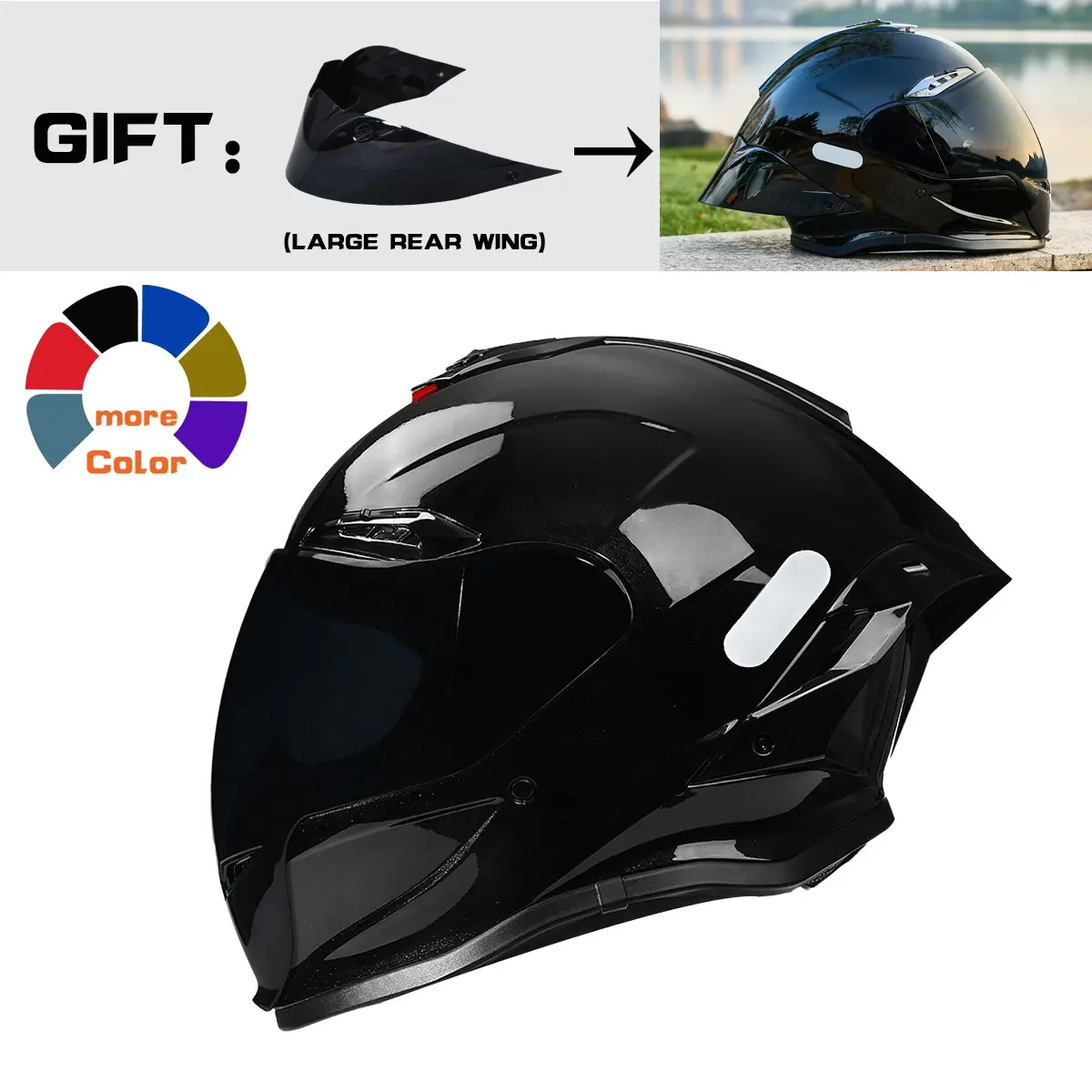 Nbtk Brand Full-Face Motorcycle Riding Helmet, A large tail fin is given as a gift.Abs Material with Eps Liner, Sunshade Lenses - TikTok Shop Nbtk Brand Full-Face Motorcycle Riding Helmet, A large tail fin is given as a gift.Abs Material with Eps Liner, Sunshade Lenses - TikTok Shop