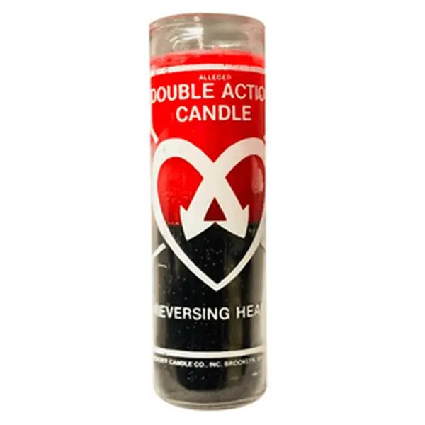 Double Action Reversing Hearts 7 Day Prayer Candle