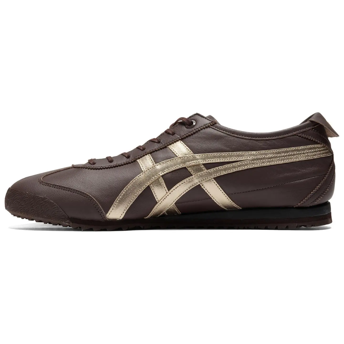 Onitsuka Tiger ASICS Mexico 66 Sd Licorice Brown Champagne Retro Low Top Sneakers Unisex 1183A872-204