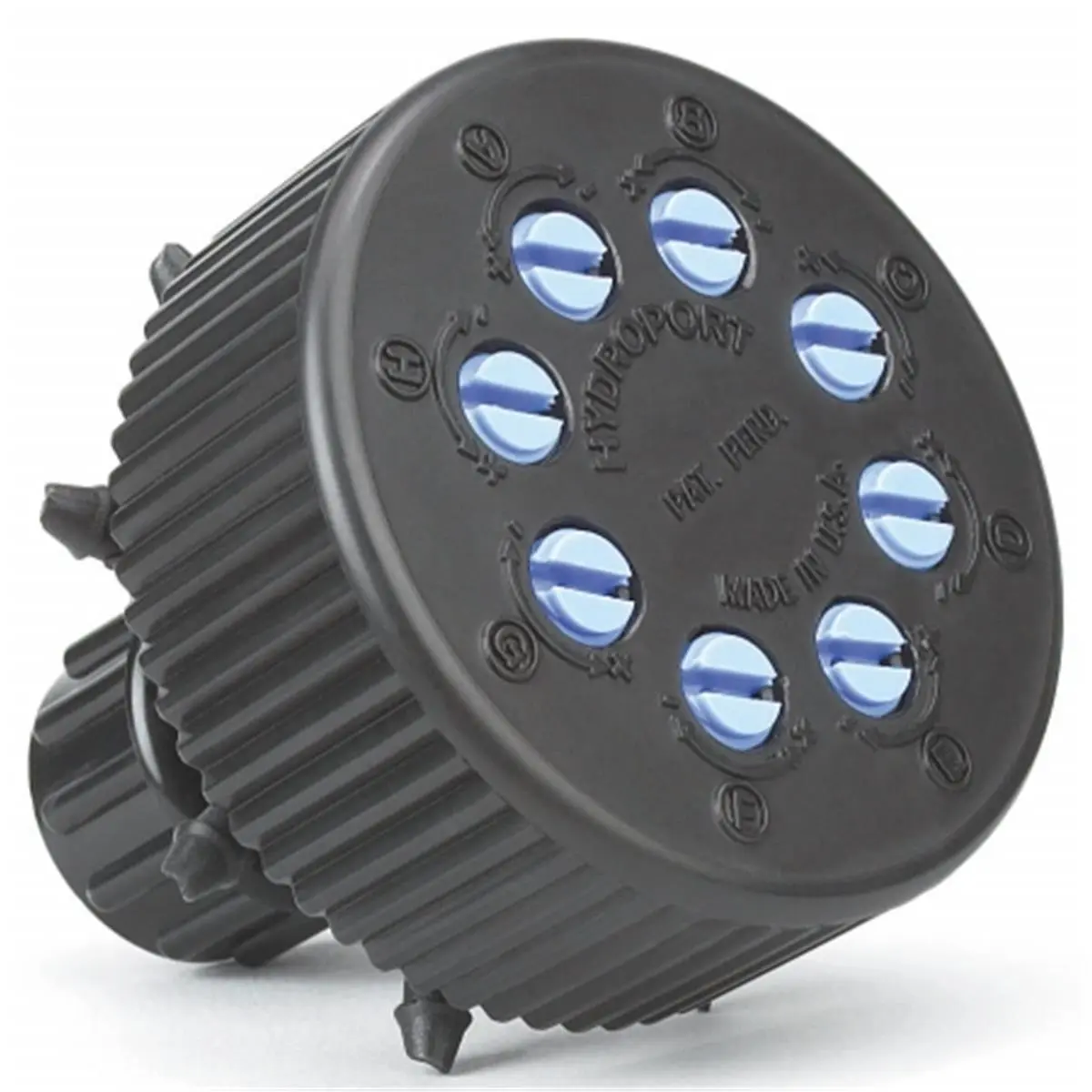 Raindrip Hydro-Port 8 Port Watering Manifold, Adjustable Ports, Female Threads