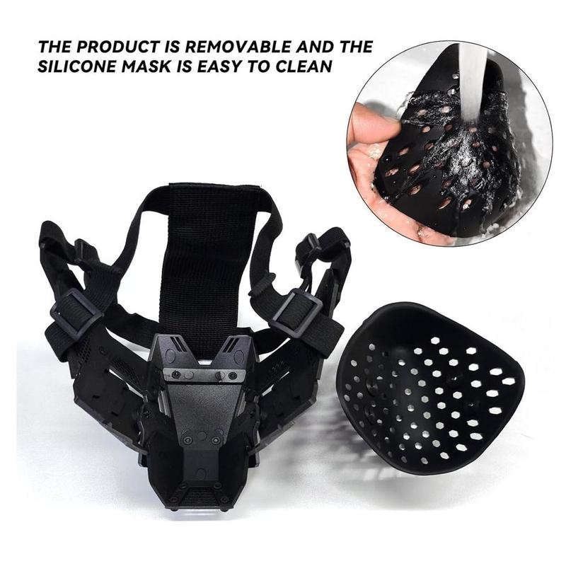 Full Face Mask, Double Sided Breathable Tactical Mask, Party Cosplay Mask, Cyberpunk Mask, Festival & Party Supplies #TOP PICKS