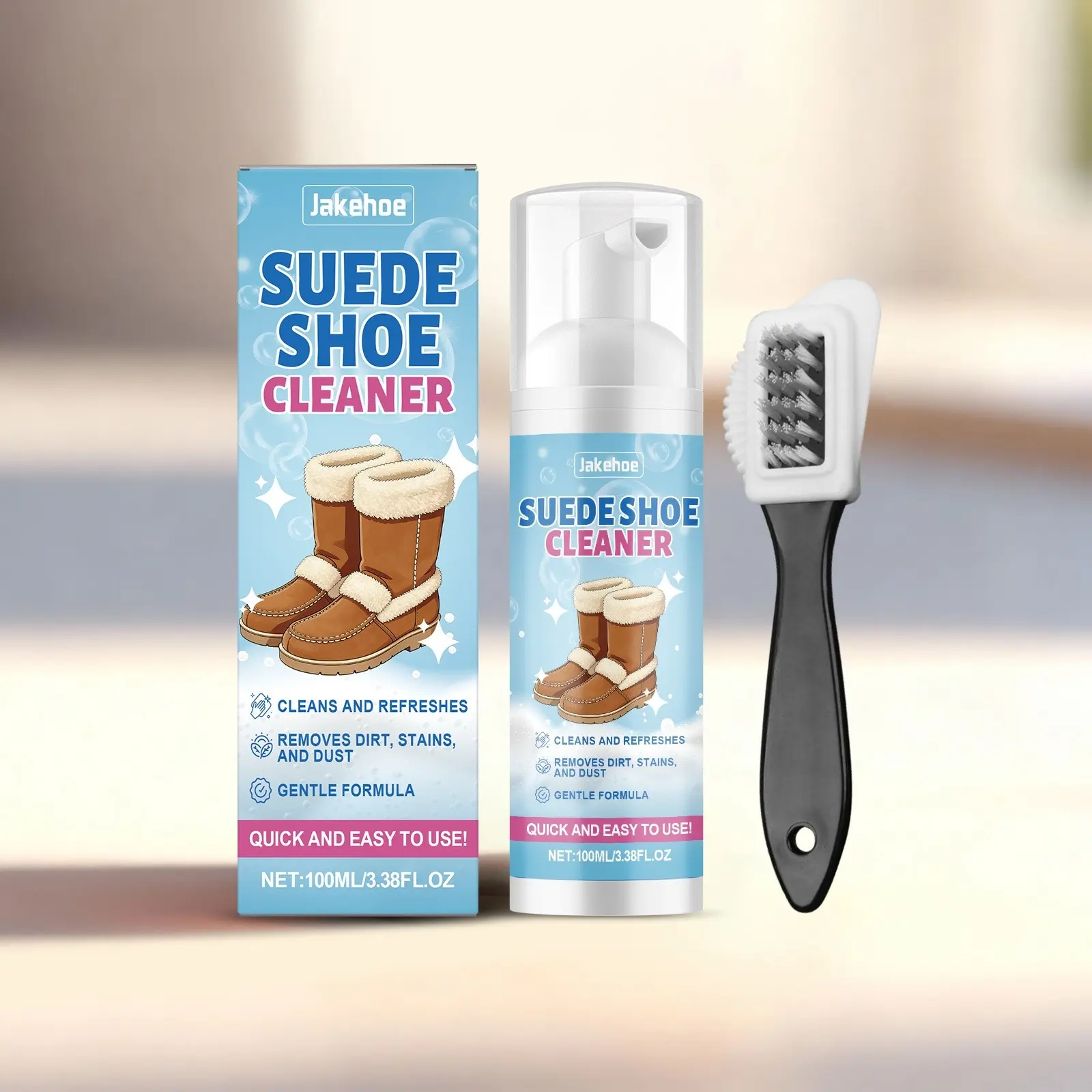 Velvet Leather Shoe Cleaning Set, Daily Use Velvet Suede Fur Snow Boots Polishing, Stain Removal, Ca Prop 65 Compliant, Suede Cleaner