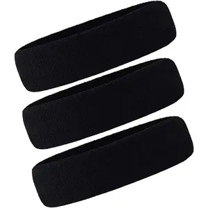 3-piece set of men's and women's sports headband, headband, towel cloth, moisture wicking, sports, tennis, gym exerciseRAIMENTRY