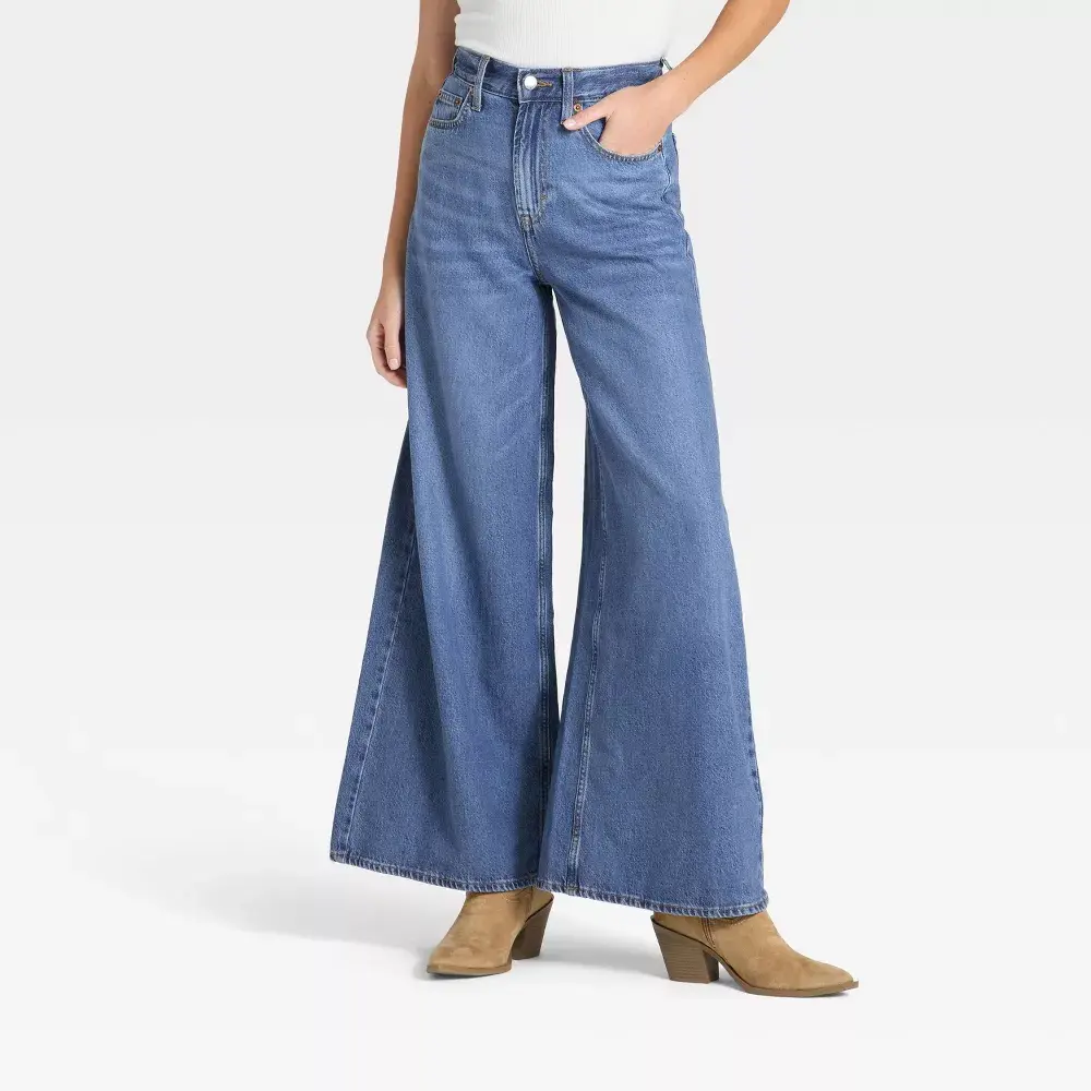 Universal Thread Women's Highest-Rise Palazzo Wide Leg Jeans